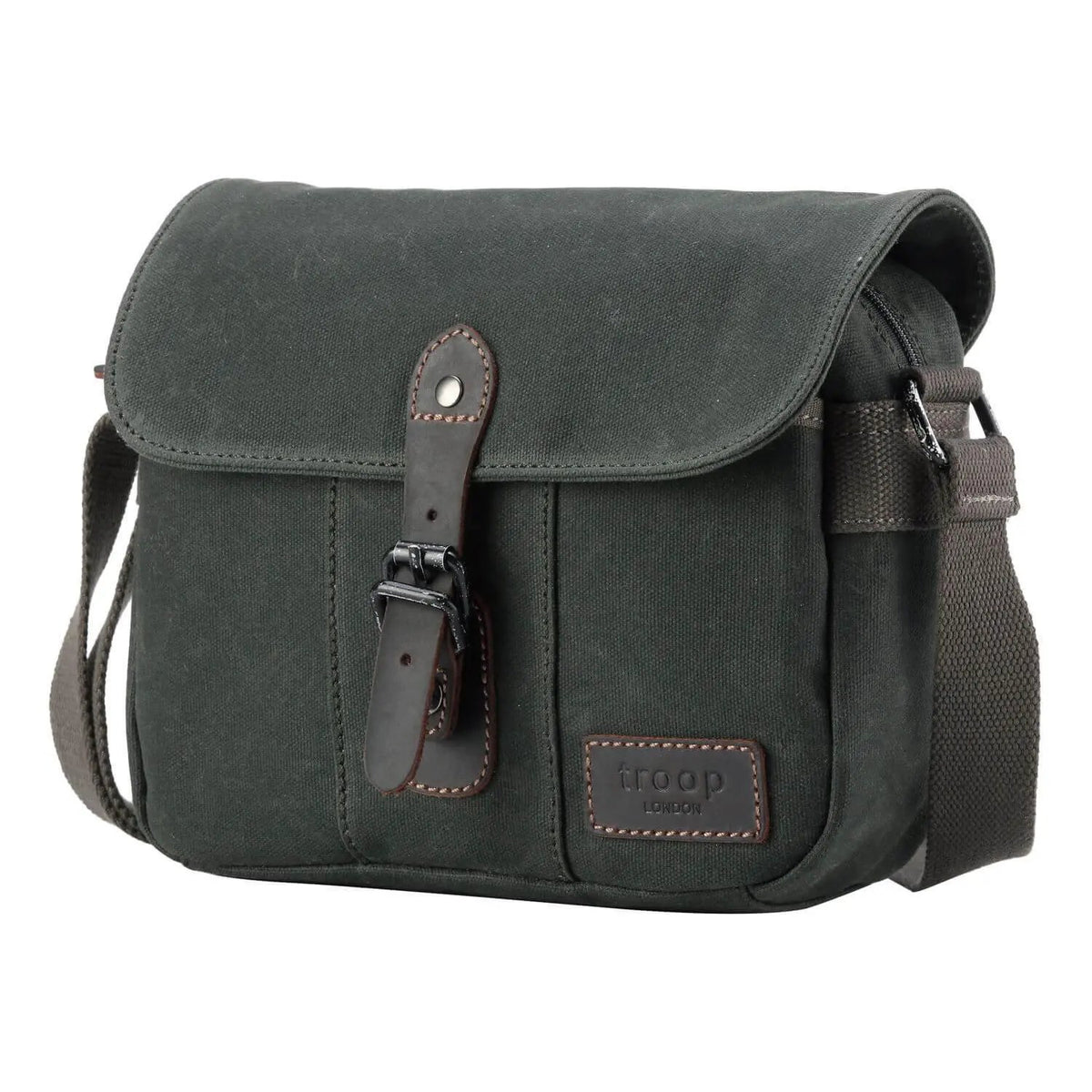 Heritage Waxed Canvas Across Body Bag | TRP0440 by Troop London