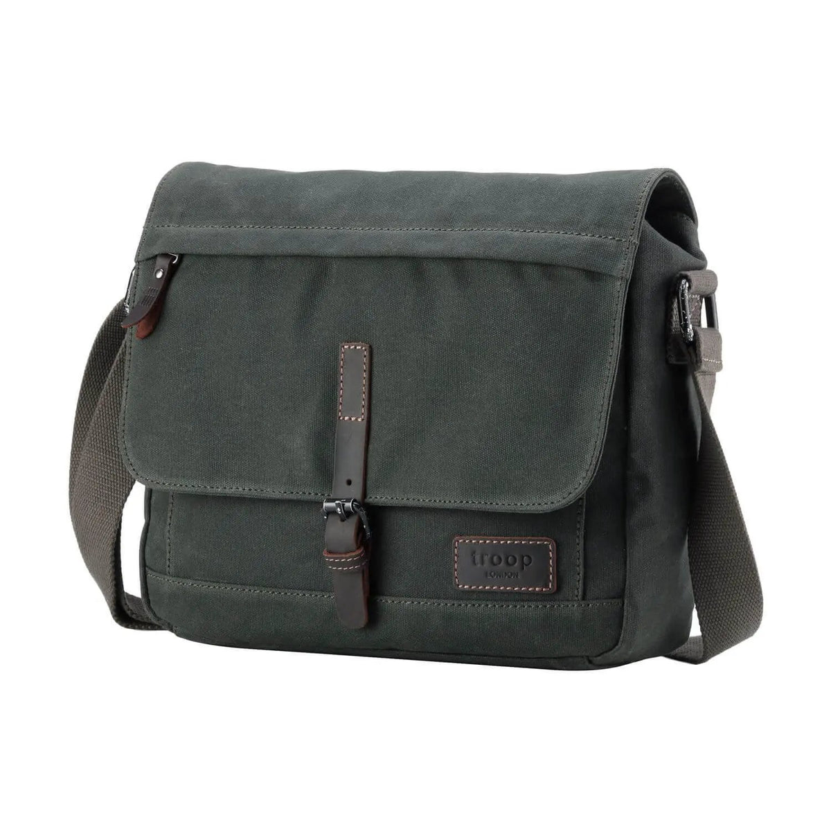 Heritage Waxed Canvas Messenger Bag | TRP0443 by Troop London