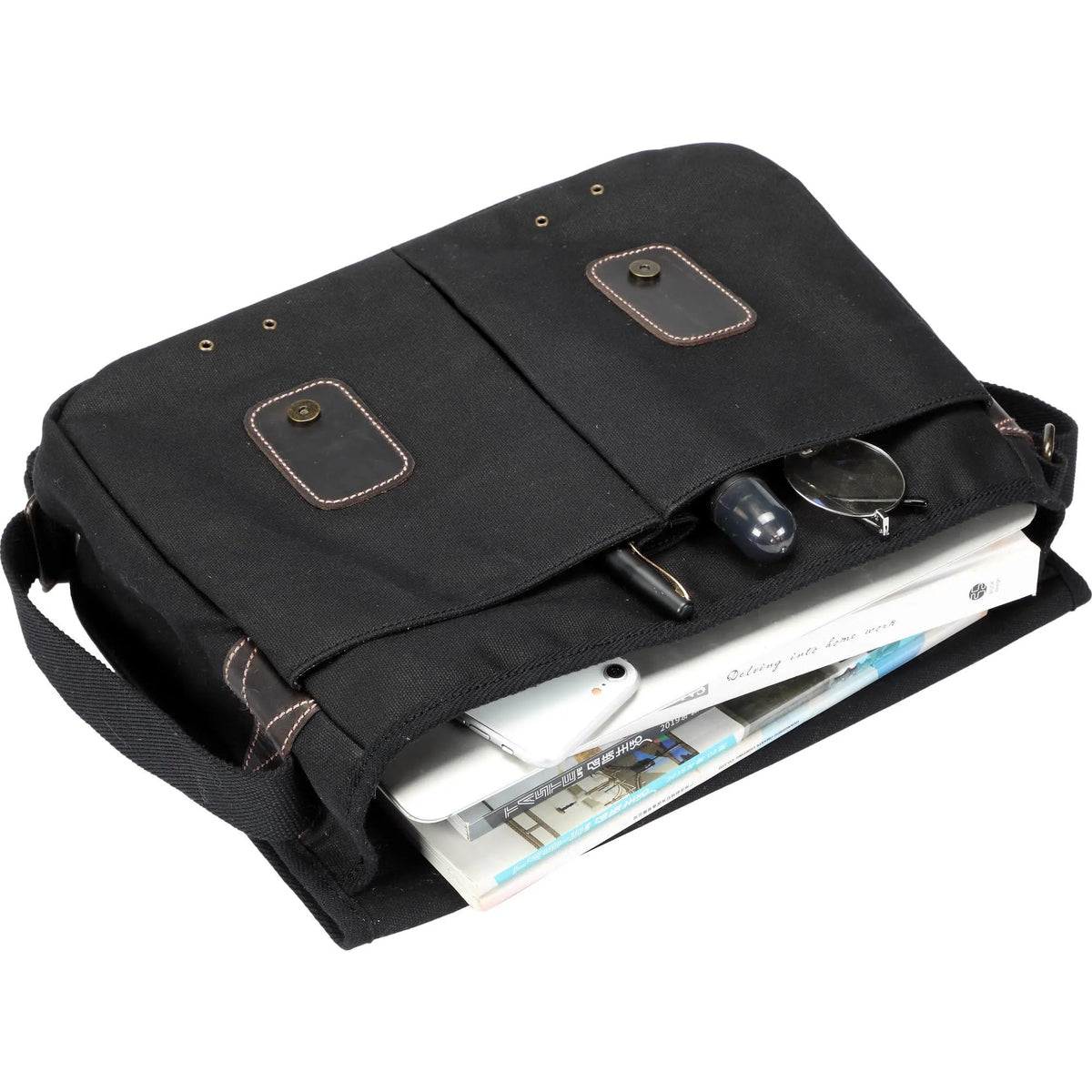 Heritage Canvas Messenger Bag 13 Inch | TRP0544 by Troop London
