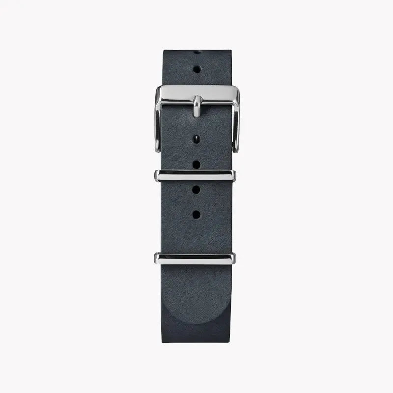 Timex Unisex Gray Leather Watch, White Dial | Tw2p91300 by TIMEX