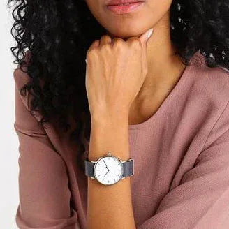 Timex Unisex Gray Leather Watch, White Dial | Tw2p91300 by TIMEX