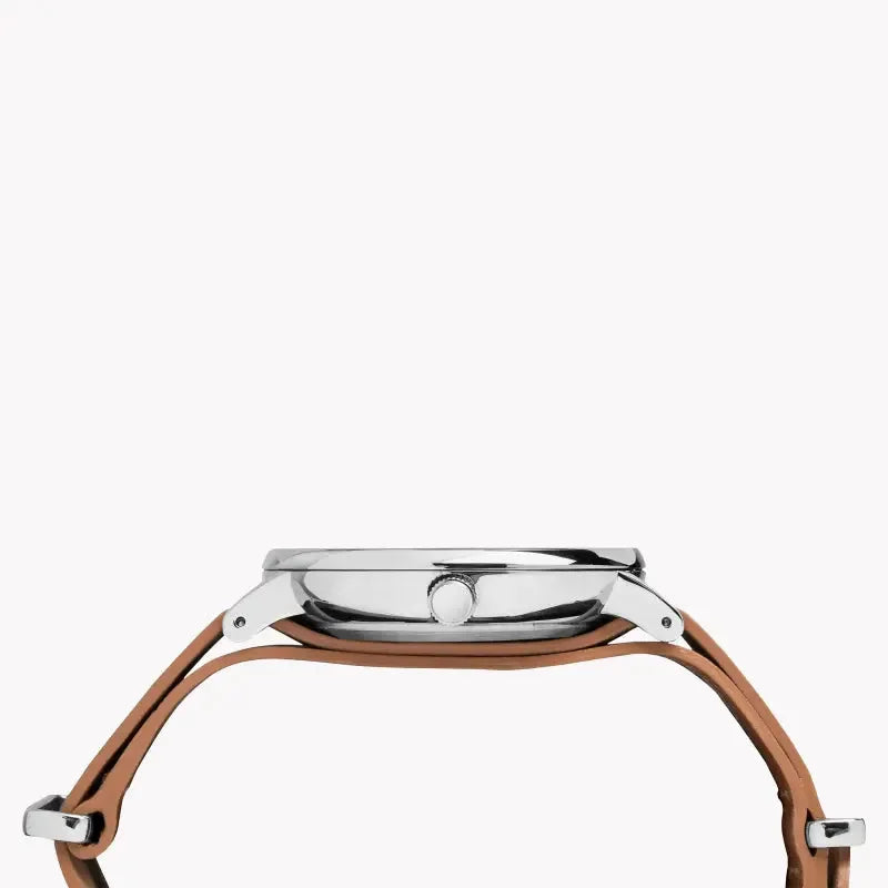 Timex Men's Brass Watch, Blue Dial, Tan Leather | Tw2p97800 by TIMEX