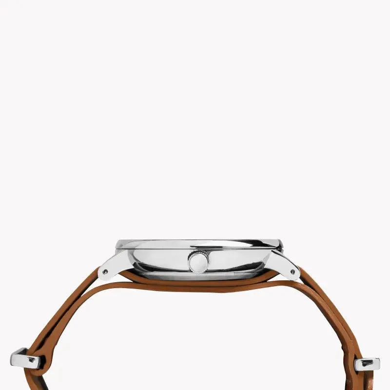 Timex Men's Brass Watch, Black Dial, Brown Leather Strap | Tw2p97900 by TIMEX