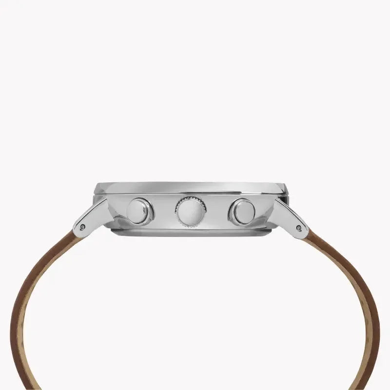 Timex Men's Brass Watch, Tan Leather, White Dial | Tw2r26700 by TIMEX