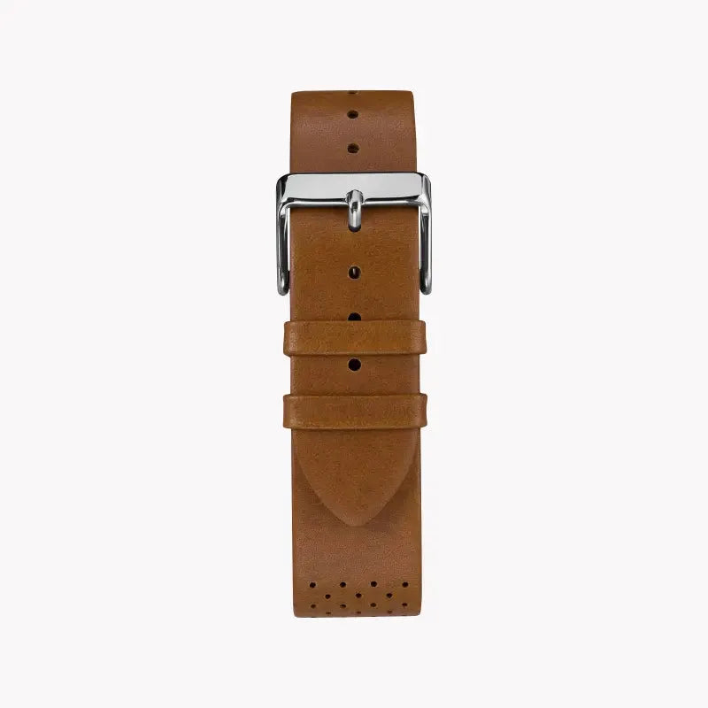 Timex Men's Brass Watch, Tan Leather, White Dial | Tw2r26700 by TIMEX