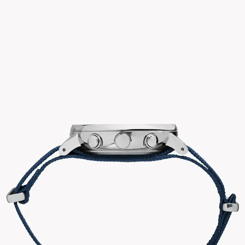 Timex Unisex Blue Fabric Watch, White Dial | Tw2r27000 by TIMEX