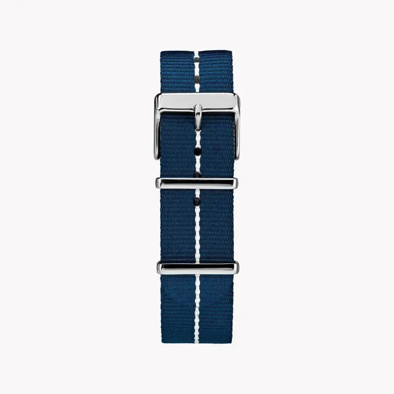Timex Unisex Blue Fabric Watch, White Dial | Tw2r27000 by TIMEX