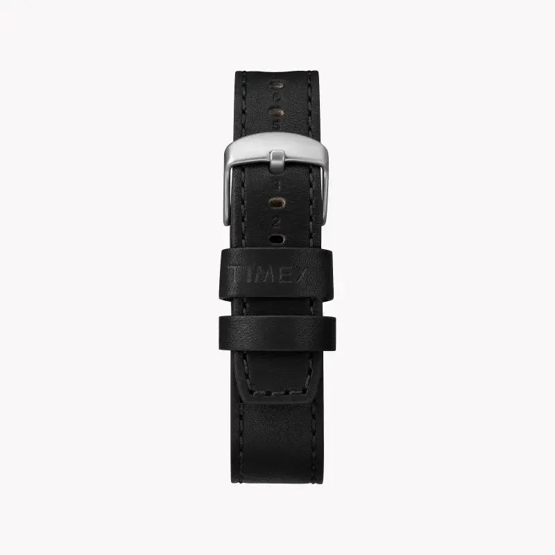 Timex Men's Black Leather Watch, Brass Case | Tw2r45800 by TIMEX