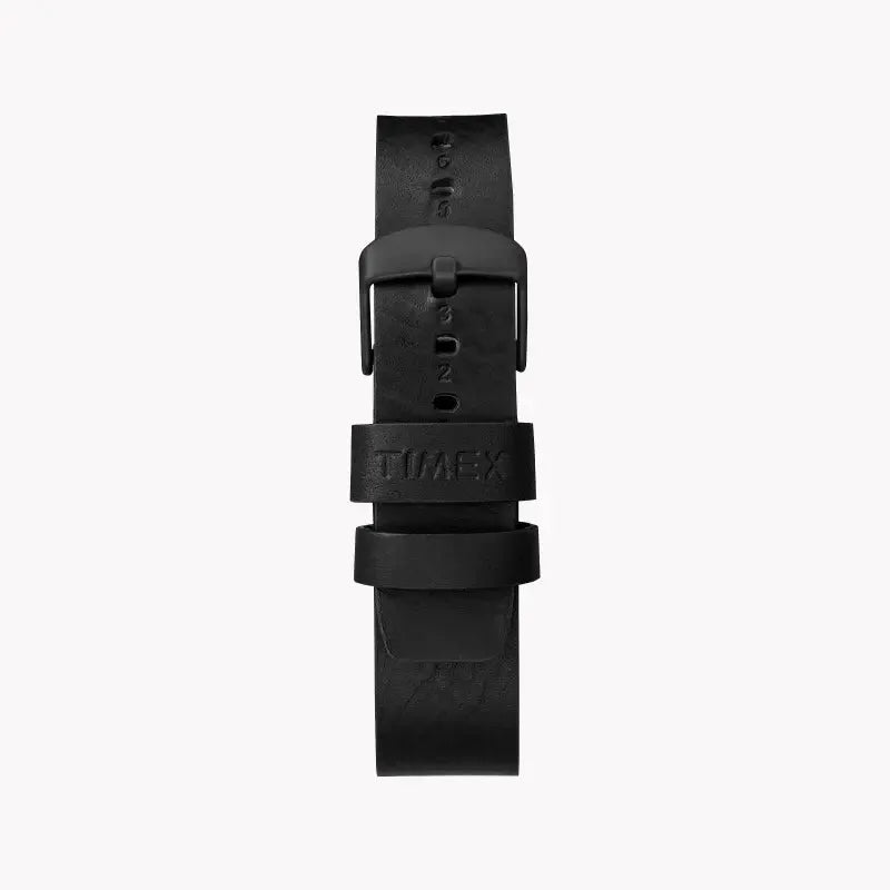 Timex Men's Black Leather Watch, Black Dial | Tw2r47500 by TIMEX
