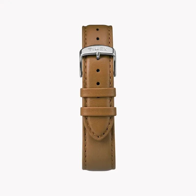 Timex Men's Brown Leather Watch, Gray Dial | Tw2r49700 by TIMEX