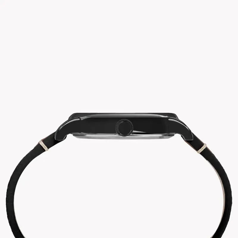Timex Unisex Black Fabric Watch, Brass Case | Tw2r62100 by TIMEX