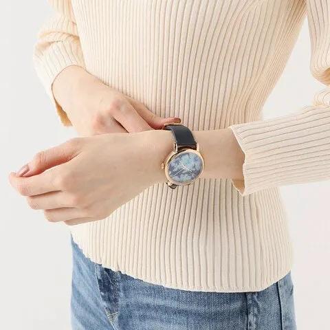 Timex Women's Blue Leather Watch, Rose Gold Case | Tw2r66400 by TIMEX