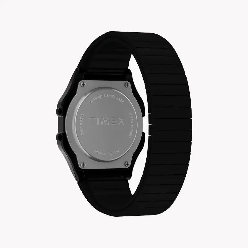 Timex Unisex Black Stainless Steel Watch, Digital Dial | Tw2r67000 by TIMEX