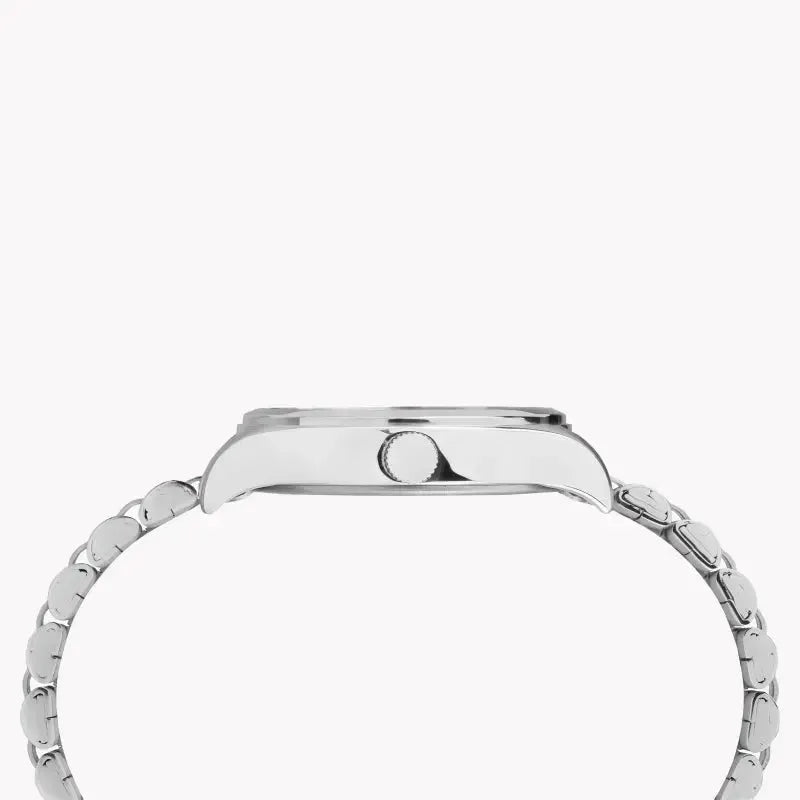 Timex Women's Silver Stainless Steel Watch, White Dial | Tw2r69400 by TIMEX