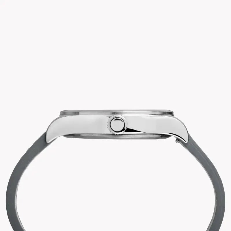 Timex Unisex Gray Leather Watch, Gray Dial | Tw2r71000 by TIMEX