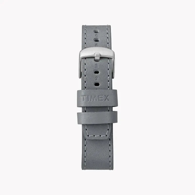 Timex Unisex Gray Leather Watch, Gray Dial | Tw2r71000 by TIMEX