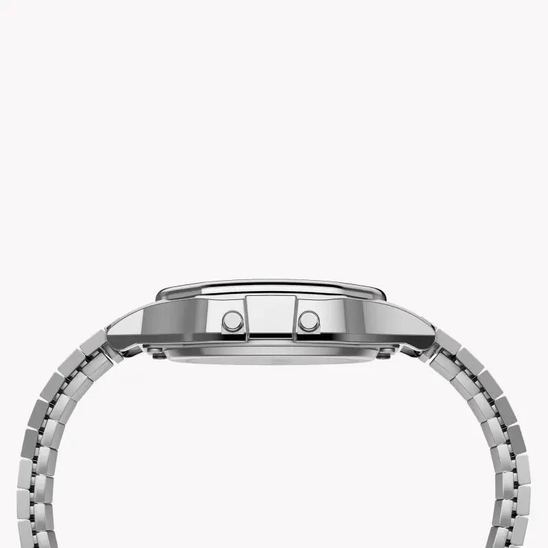 Timex Unisex Silver Stainless Steel Watch, Digital Dial | Tw2r79100 by TIMEX