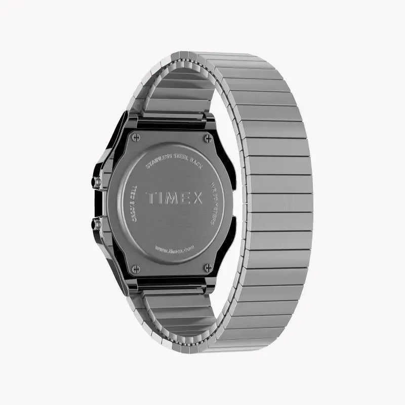 Timex Unisex Silver Stainless Steel Watch, Digital Dial | Tw2r79100 by TIMEX