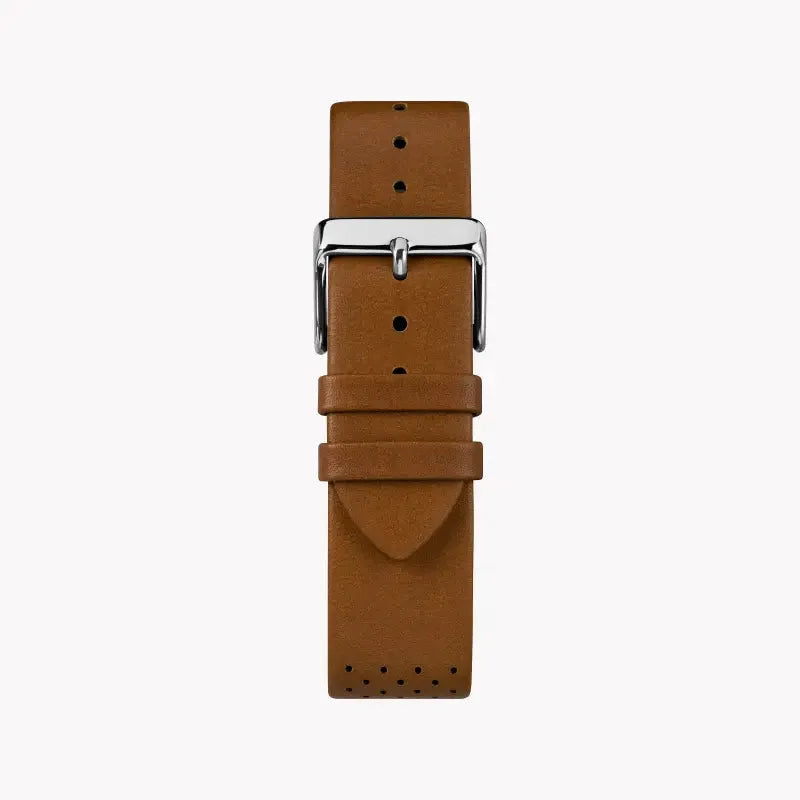 Timex Men's Brass Watch, Silver Dial & Tan Leather Band | Tw2r79900 by TIMEX