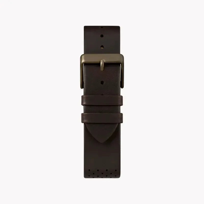 Timex Men's Brown Leather Watch, Gold Dial | Tw2r80100 by TIMEX