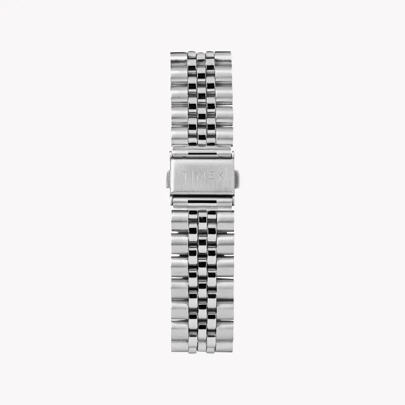 Timex Men's Silver Stainless Steel Watch, White Dial | Tw2r88500 by TIMEX