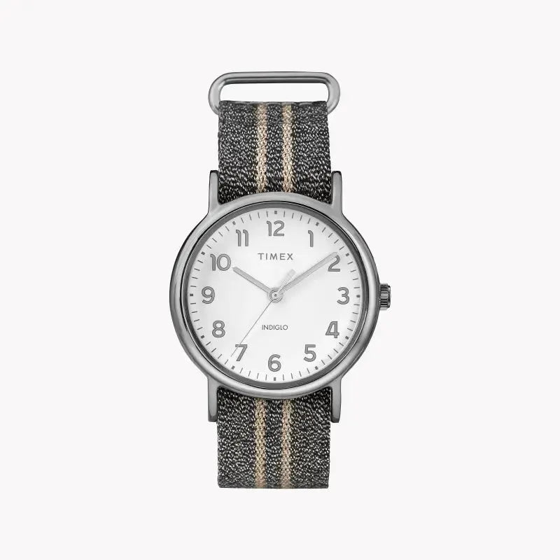 Timex Women's Blue Fabric Watch, White Dial | Tw2r92200 by TIMEX