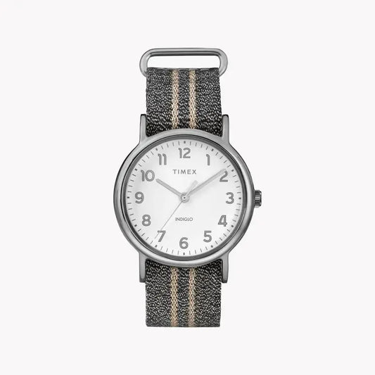 Timex Women's Blue Fabric Watch, White Dial | Tw2r92200 by TIMEX