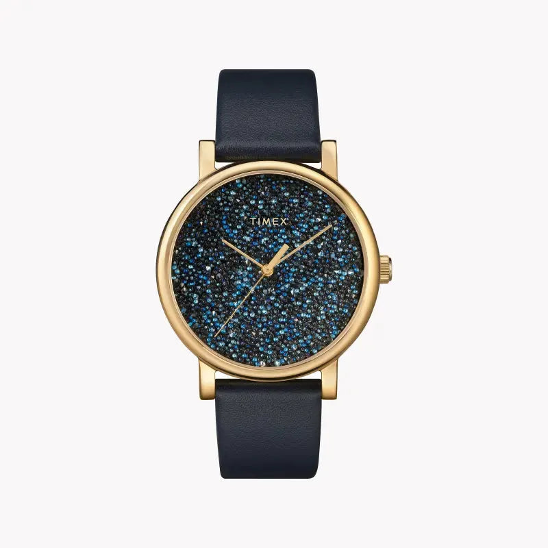 Timex Women's Blue Fabric Watch, Brass Case | Tw2r98100 by TIMEX