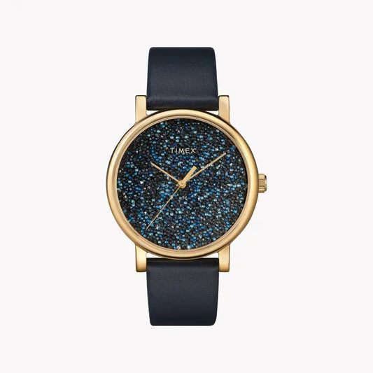 Timex Women's Blue Fabric Watch, Brass Case | Tw2r98100 by TIMEX