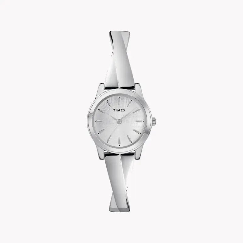 Timex Women's Silver Stainless Steel Watch, Silver Dial | Tw2r98700 by TIMEX