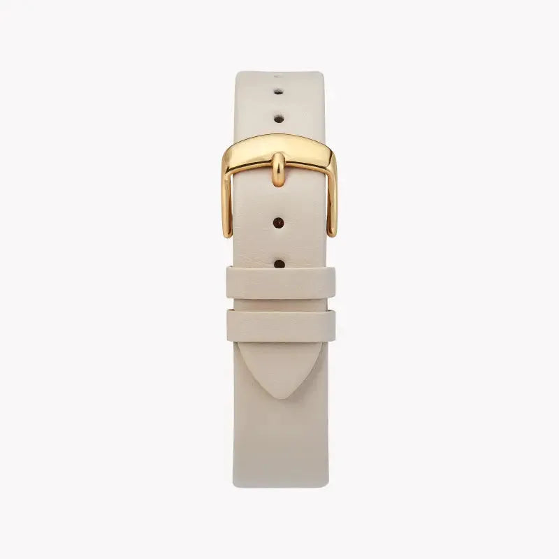 Timex Women's Off-White Leather Watch, Mother Of Pearl Dial | Tw2t35400 by TIMEX