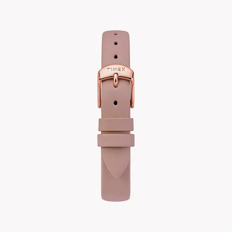 Timex Women's Pink Leather Watch, Mother Of Pearl Dial | Tw2t36100 by TIMEX