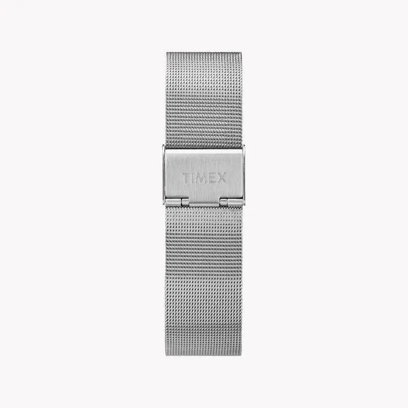 Timex Men's Silver Stainless Steel Watch, White Dial | Tw2t36700 by TIMEX
