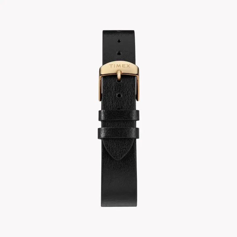 Timex Women's Black Leather Watch, Black Dial | Tw2t45300 by TIMEX