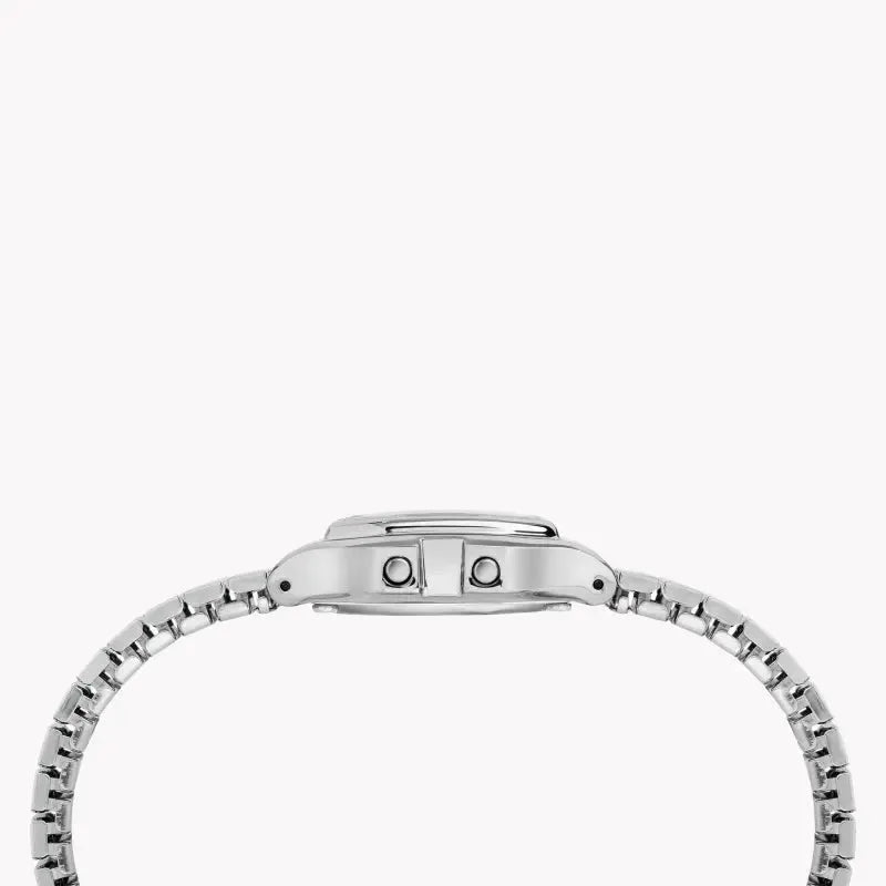 Timex Women's Silver Stainless Steel Watch, Digital Dial | Tw2t48200 by TIMEX