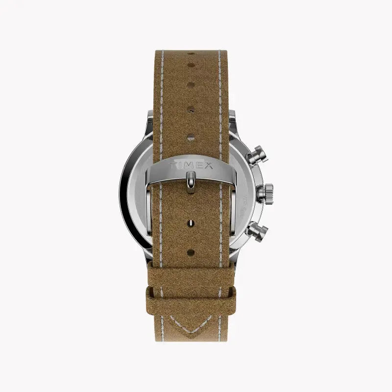 Timex Men's Stainless Steel Tan Band, Silver Dial | Tw2t71200 by TIMEX