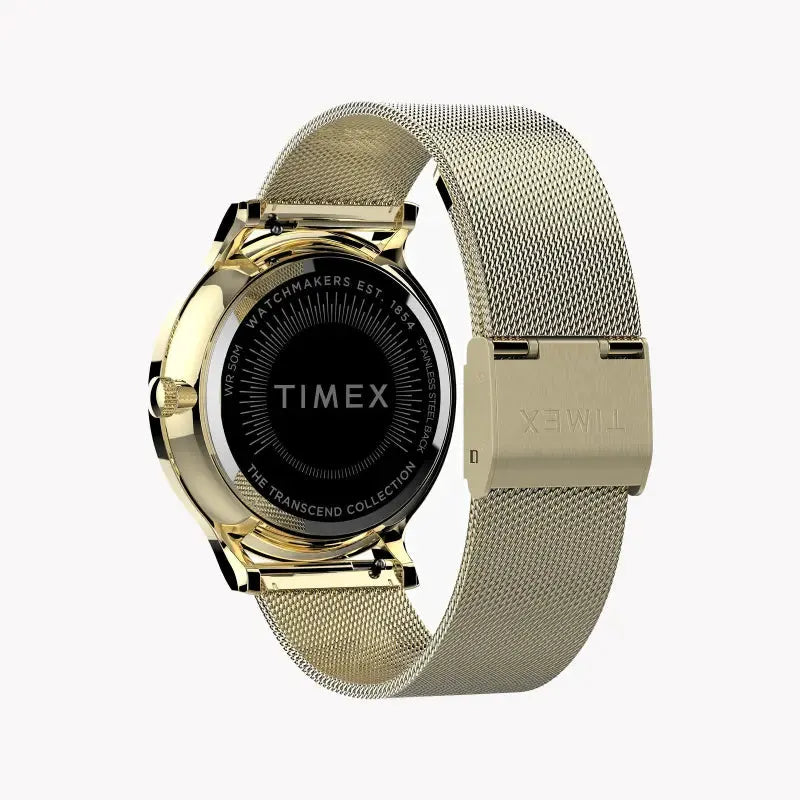 Timex Women's Gold Watch, White Dial | Tw2t74600 by TIMEX