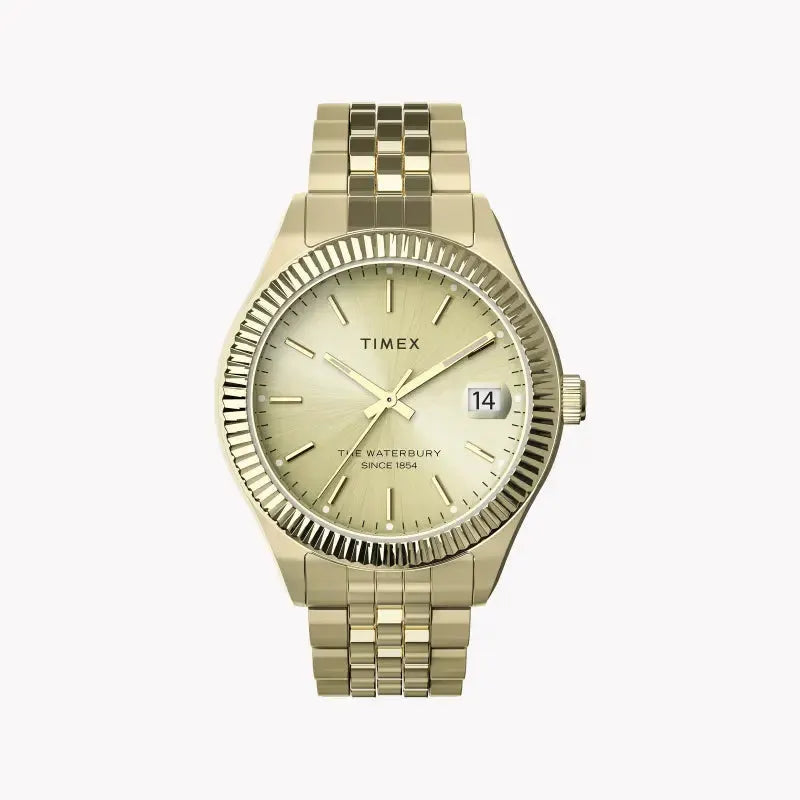 Timex Women's Gold Stainless Steel Watch, Gold Dial | Tw2t86900 by TIMEX