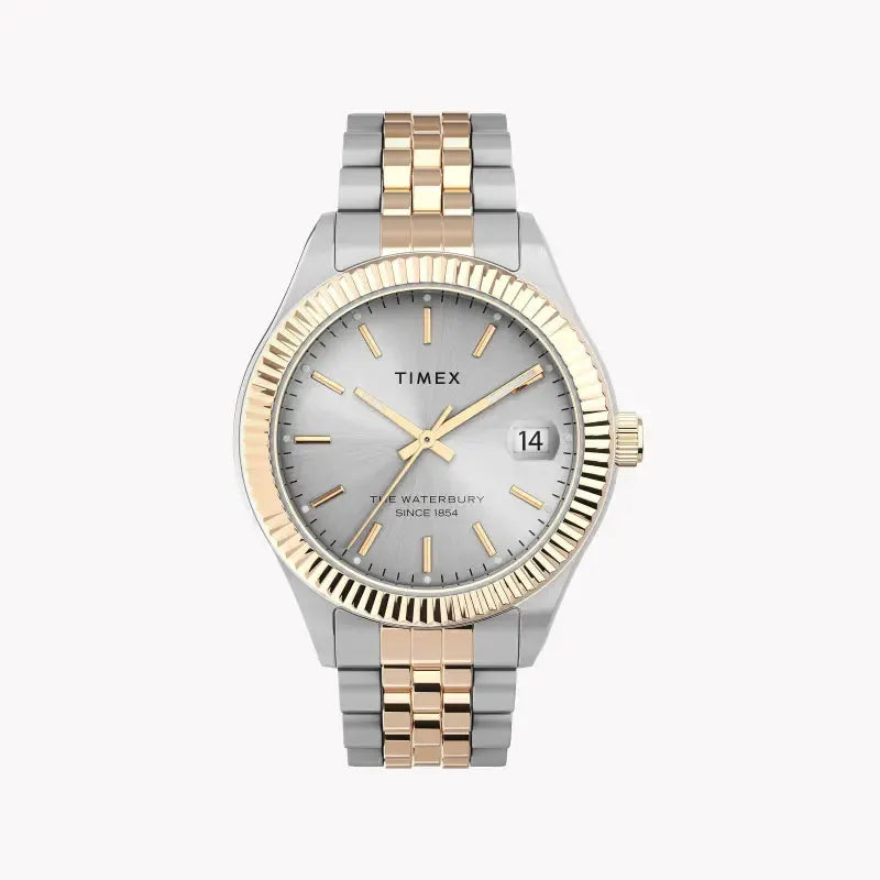 Timex Women's 2t Stainless Steel Watch, Silver Dial | Tw2t87000 by TIMEX