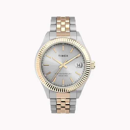 Timex Women's 2t Stainless Steel Watch, Silver Dial | Tw2t87000 by TIMEX