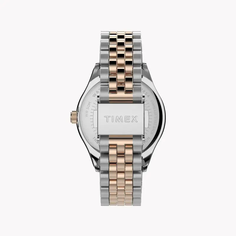 Timex Women's 2t Stainless Steel Watch, Silver Dial | Tw2t87000 by TIMEX