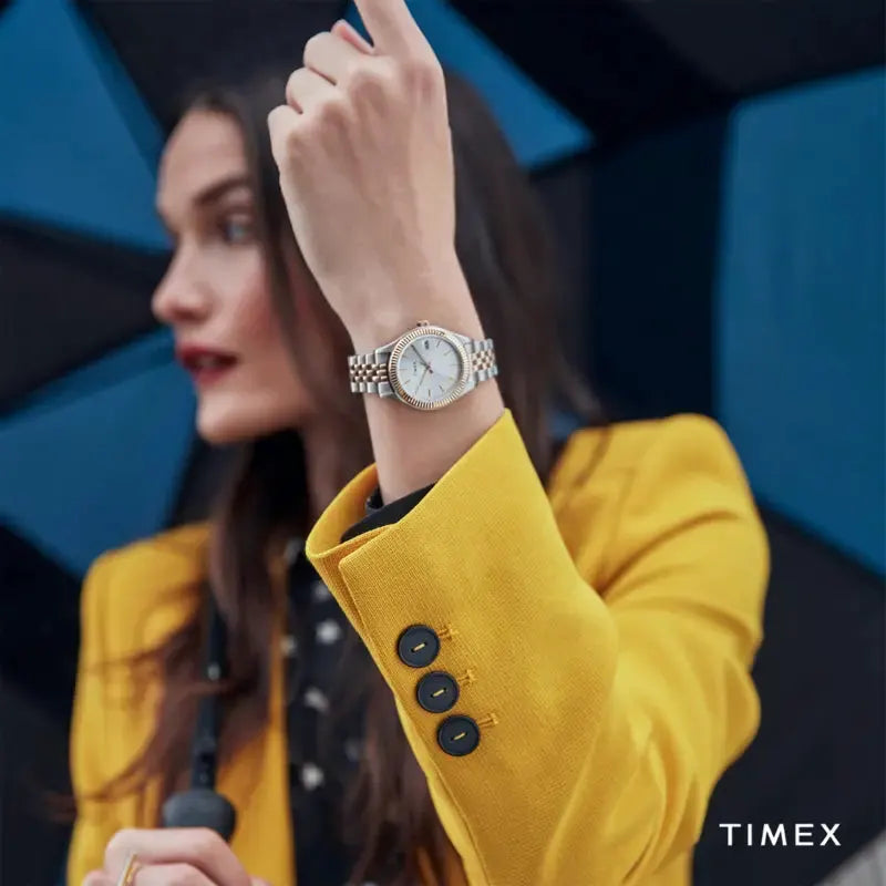 Timex Women's 2t Stainless Steel Watch, Silver Dial | Tw2t87000 by TIMEX