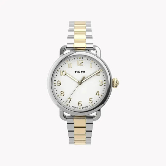 Timex Women's Silver Dial, Stainless Steel Band | Tw2u13800 by TIMEX