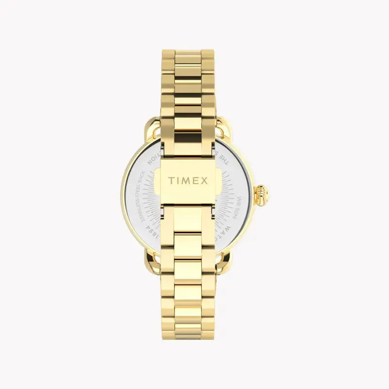 Timex Women's Gold Stainless Steel Watch, Silver Dial | Tw2u13900 by TIMEX