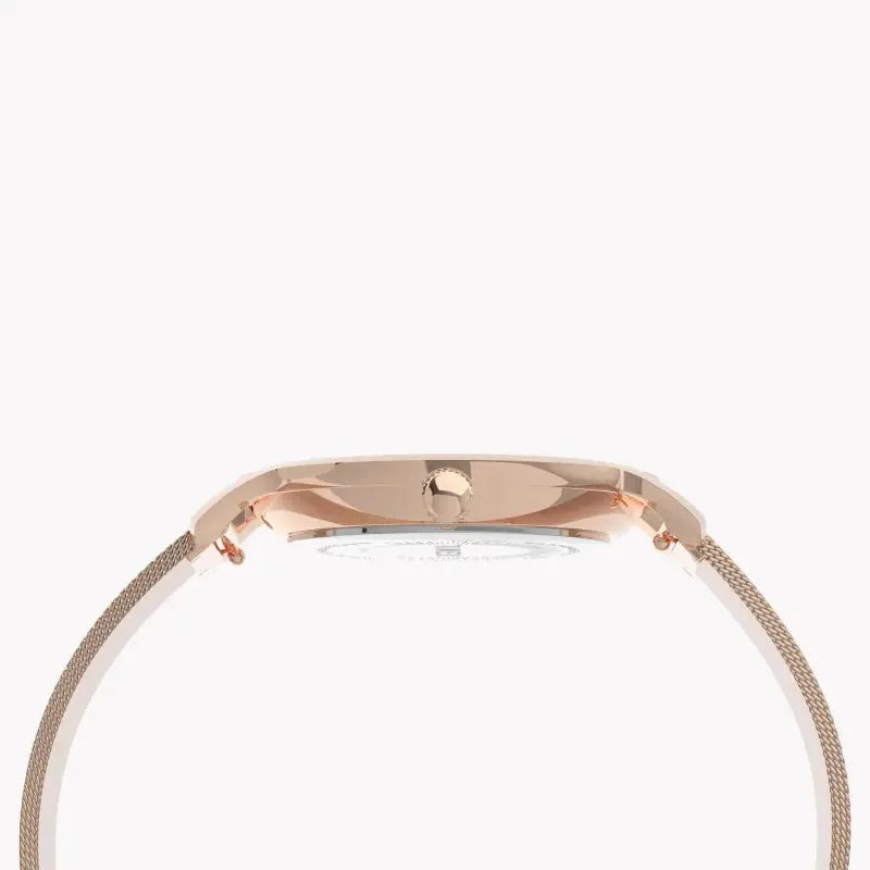 Timex Women's Rose Gold & Pink Watch, Brass Case | Tw2u19000 by TIMEX