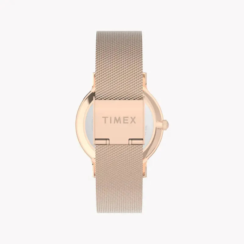 Timex Women's Rose Gold & Pink Watch, Brass Case | Tw2u19000 by TIMEX