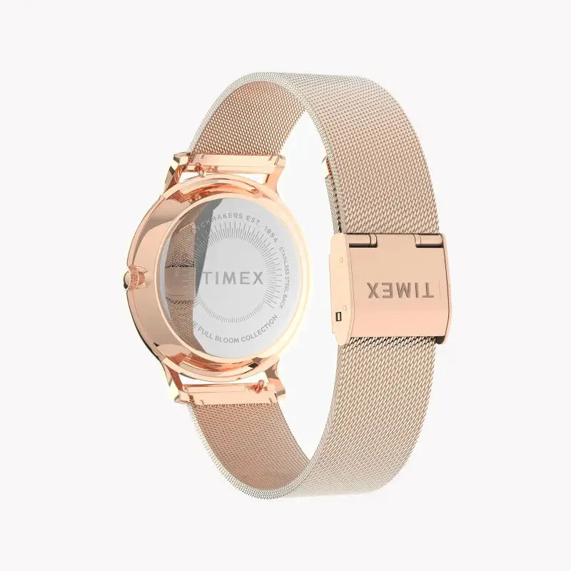 Timex Women's Rose Gold & Pink Watch, Brass Case | Tw2u19000 by TIMEX