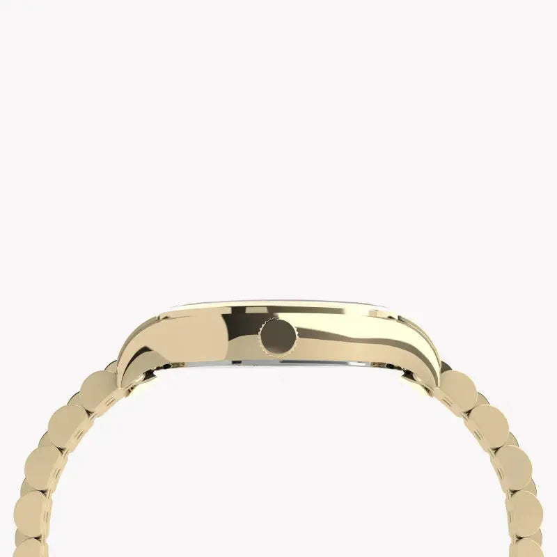 Timex Women's Gold Stainless Steel Watch, Off White Dial | Tw2u23200 by TIMEX