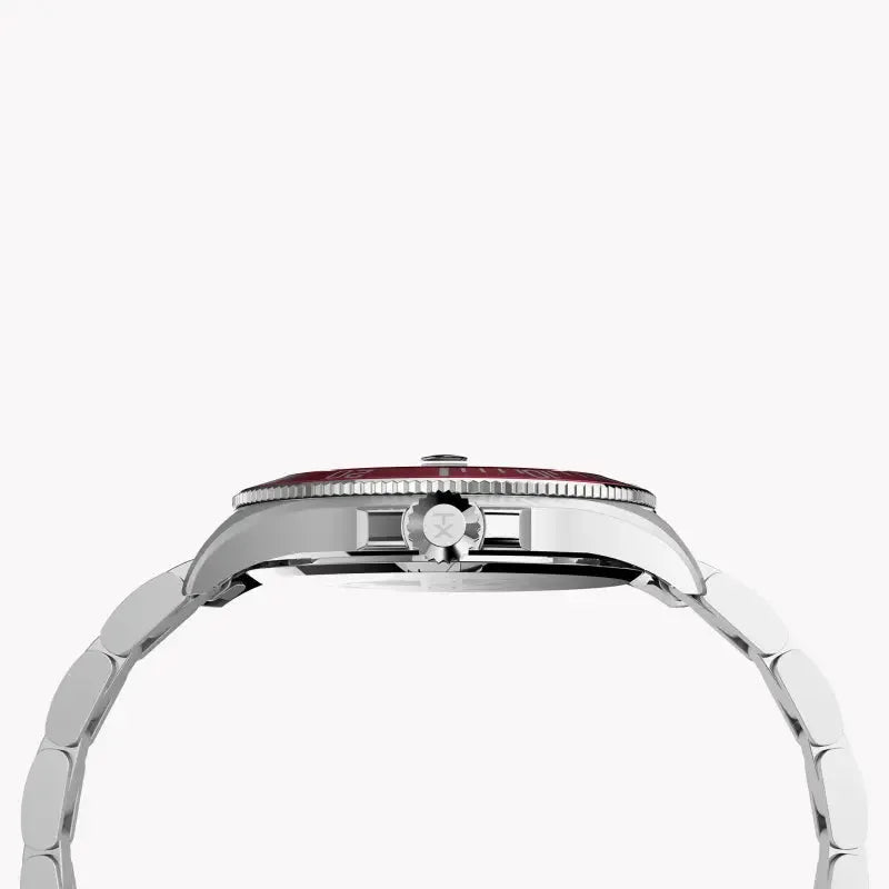 Timex Men's Silver Stainless Steel, Black Dial | Tw2u41700 by TIMEX