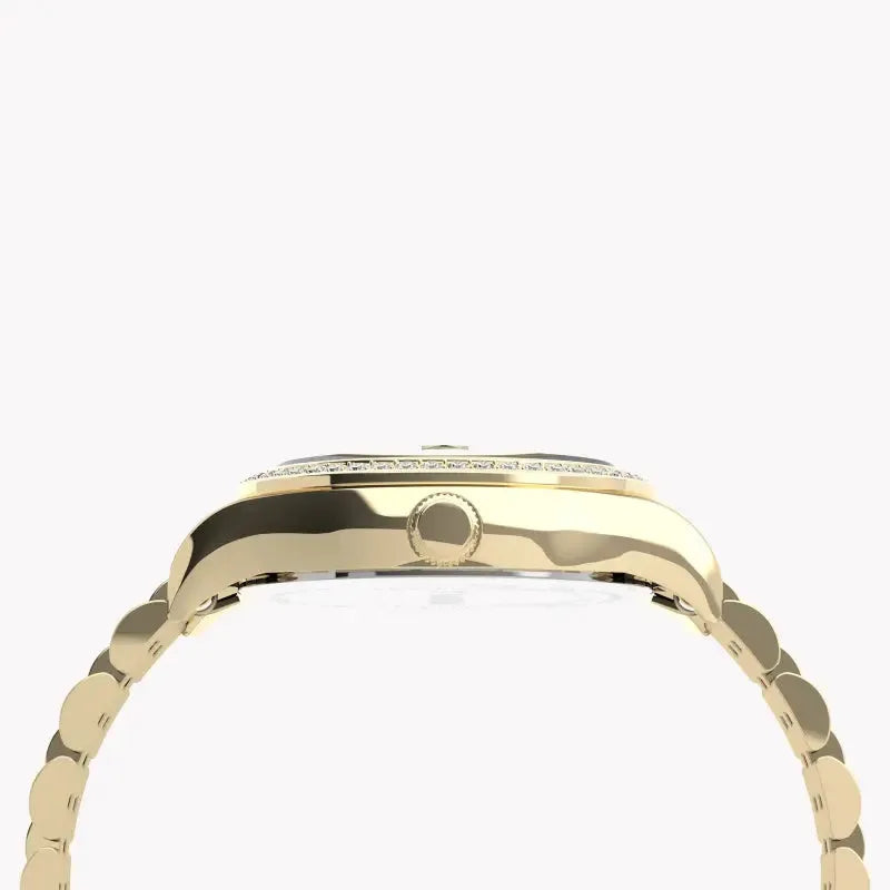 Timex Women's Gold Stainless Steel Watch, Round Dial | Tw2u53800 by TIMEX